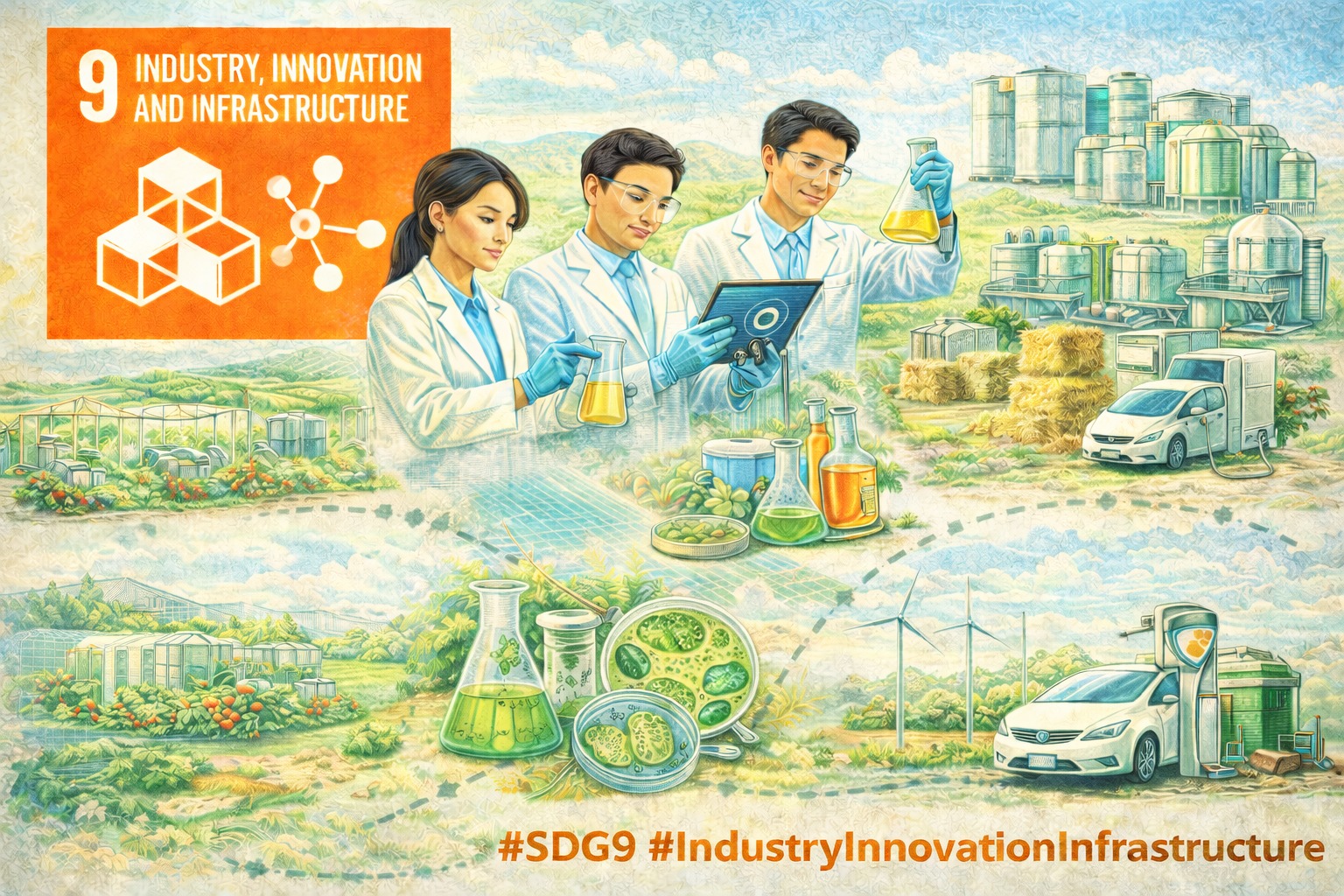 Әл-Фараби атындағы ҚазҰУ-дың Биология және биотехнология факультетінің инновациялық ғылыми жобалар арқылы Тұрақты даму мақсаттарының 9-мақсатына (Индустрияландыру, инновациялар және инфрақұрылым) қосқан үлесі